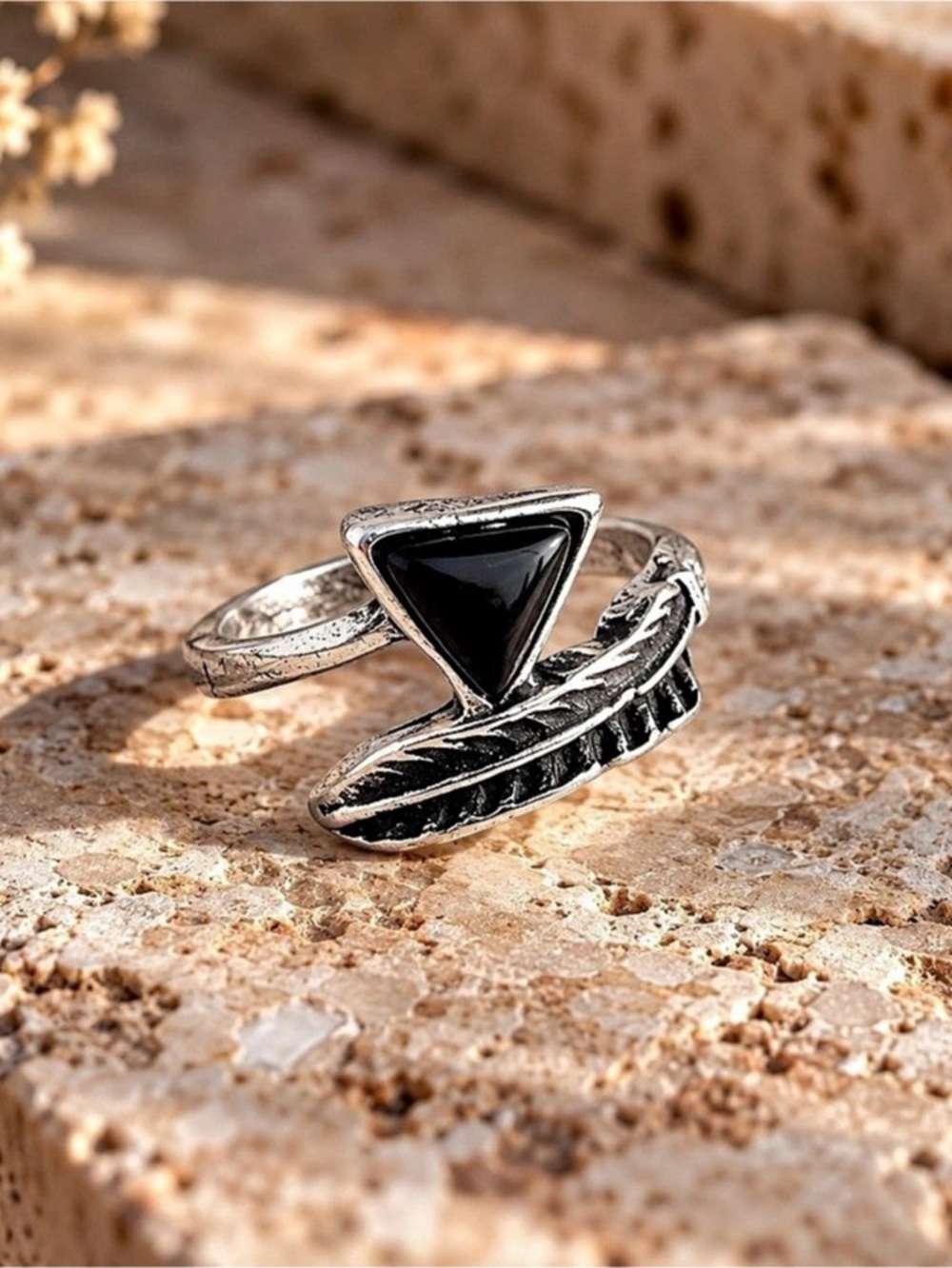 Black Stone Statement Ring